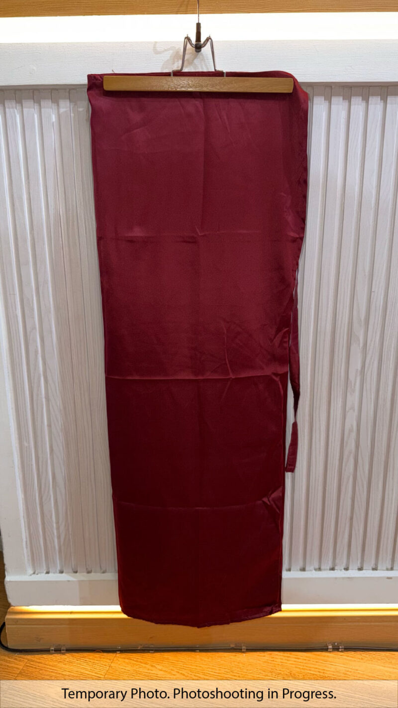 Hisana Fixed-Base Wrap Skirt in Night Bordeau