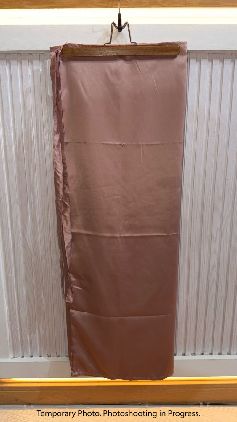 Hisana Fixed-Base Wrap Skirt in Rosy Taupe