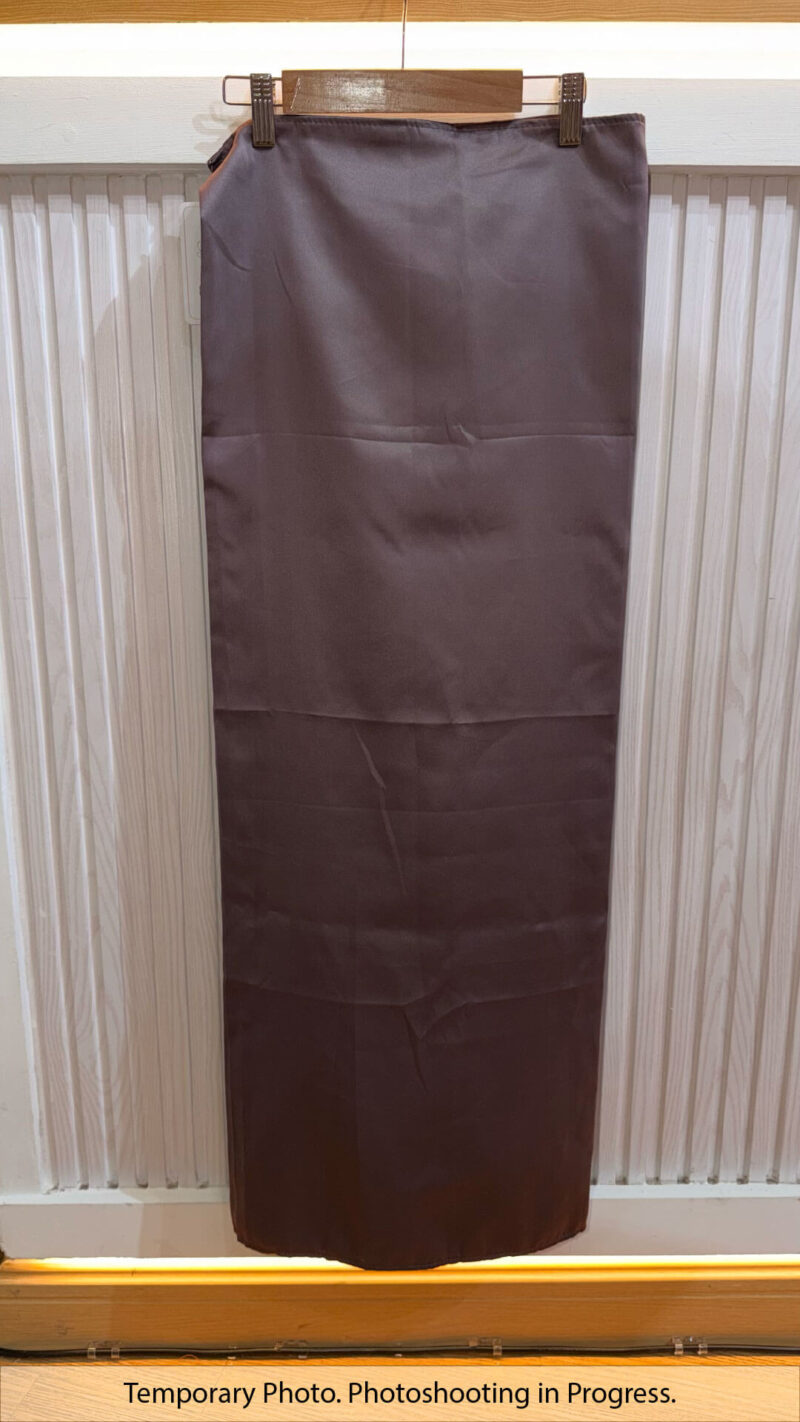 Hisana Fixed-Base Wrap Skirt in Taupe