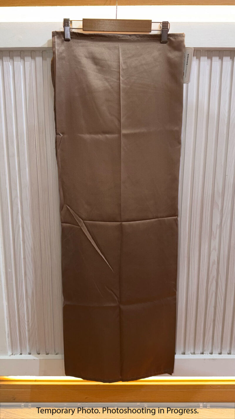 Hisana Fixed-Base Wrap Skirt in Toffee Brown
