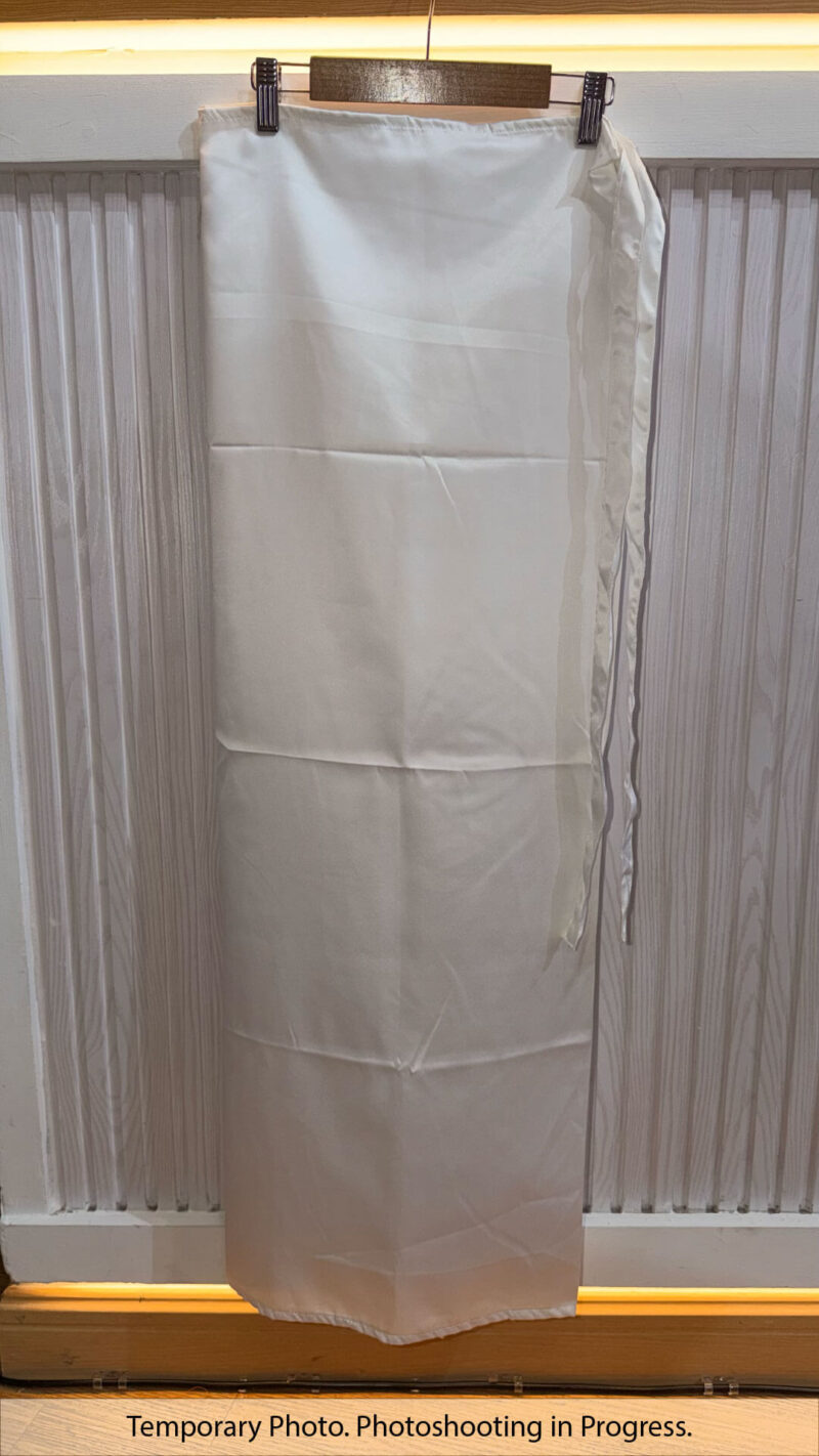 Hisana  Fixed-Base Wrap Skirt in White