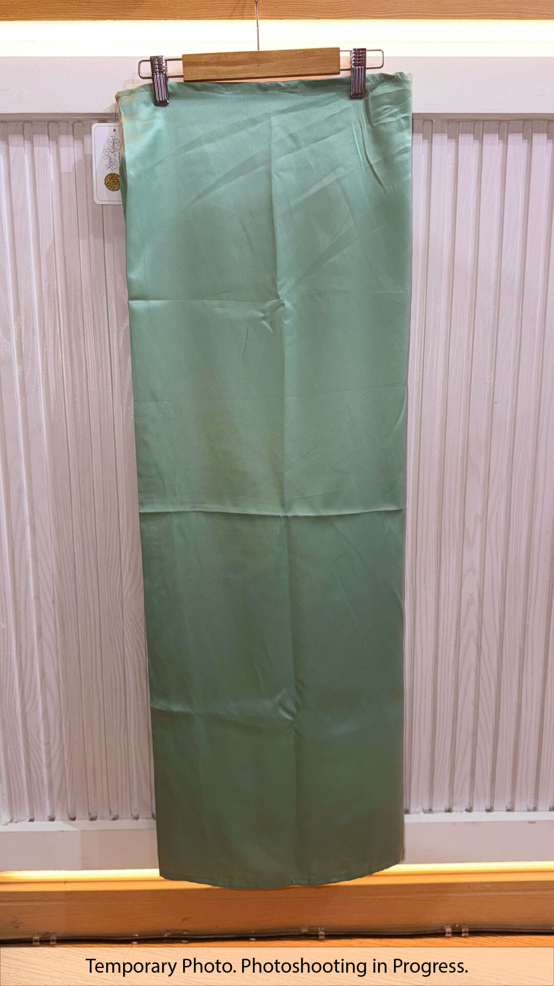 Hisana Fixed-Base Wrap Skirt in Willow Green
