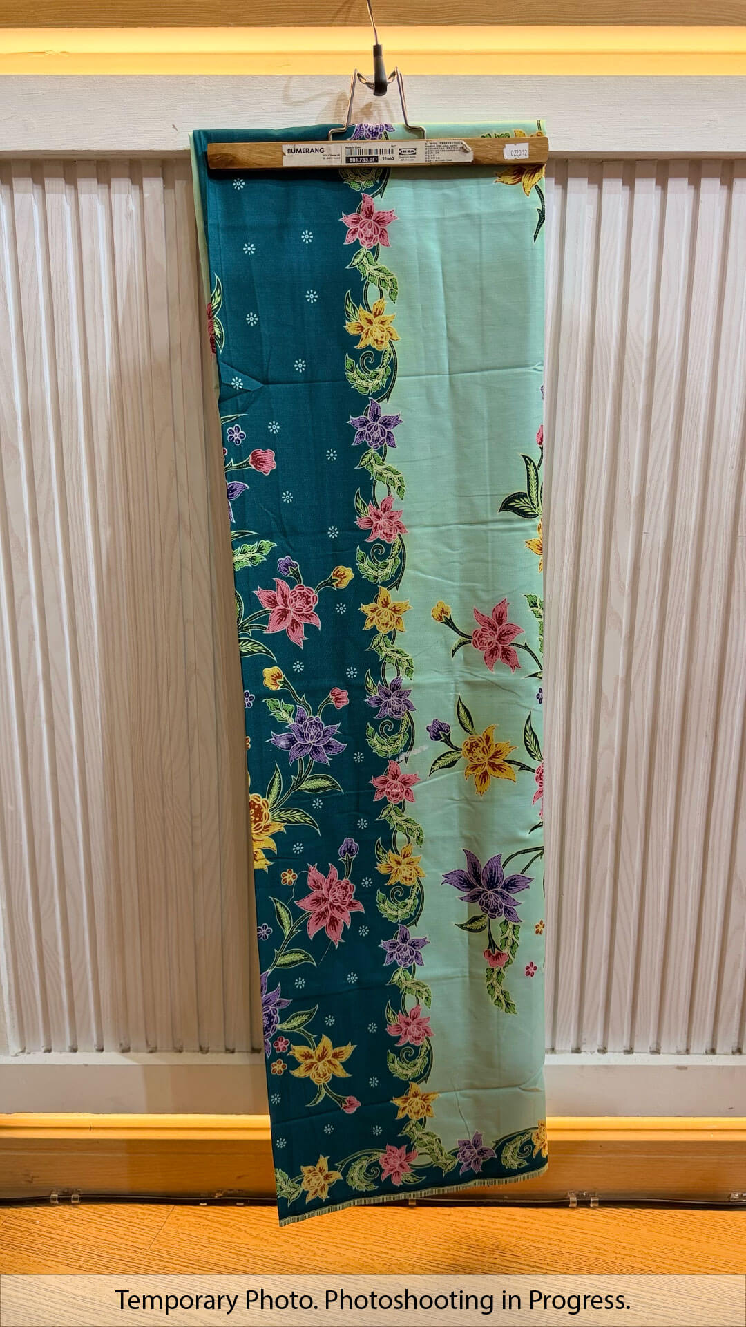 Naina Tube-Sewn Wrap Skirt in Dark Teal and Tea Green