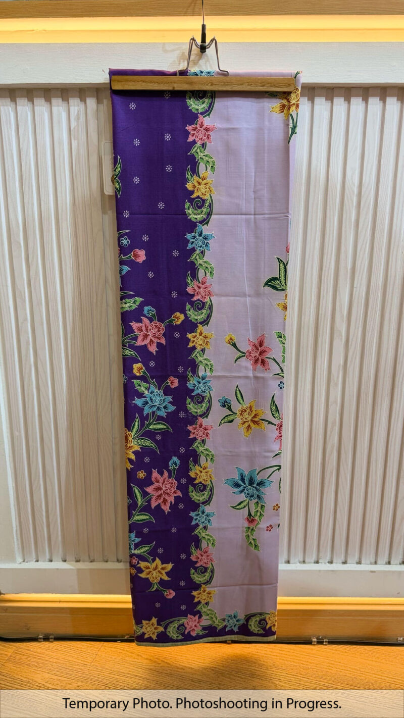 Naina Tube-Sewn Wrap Skirt in Velvet Orchid and Thistle