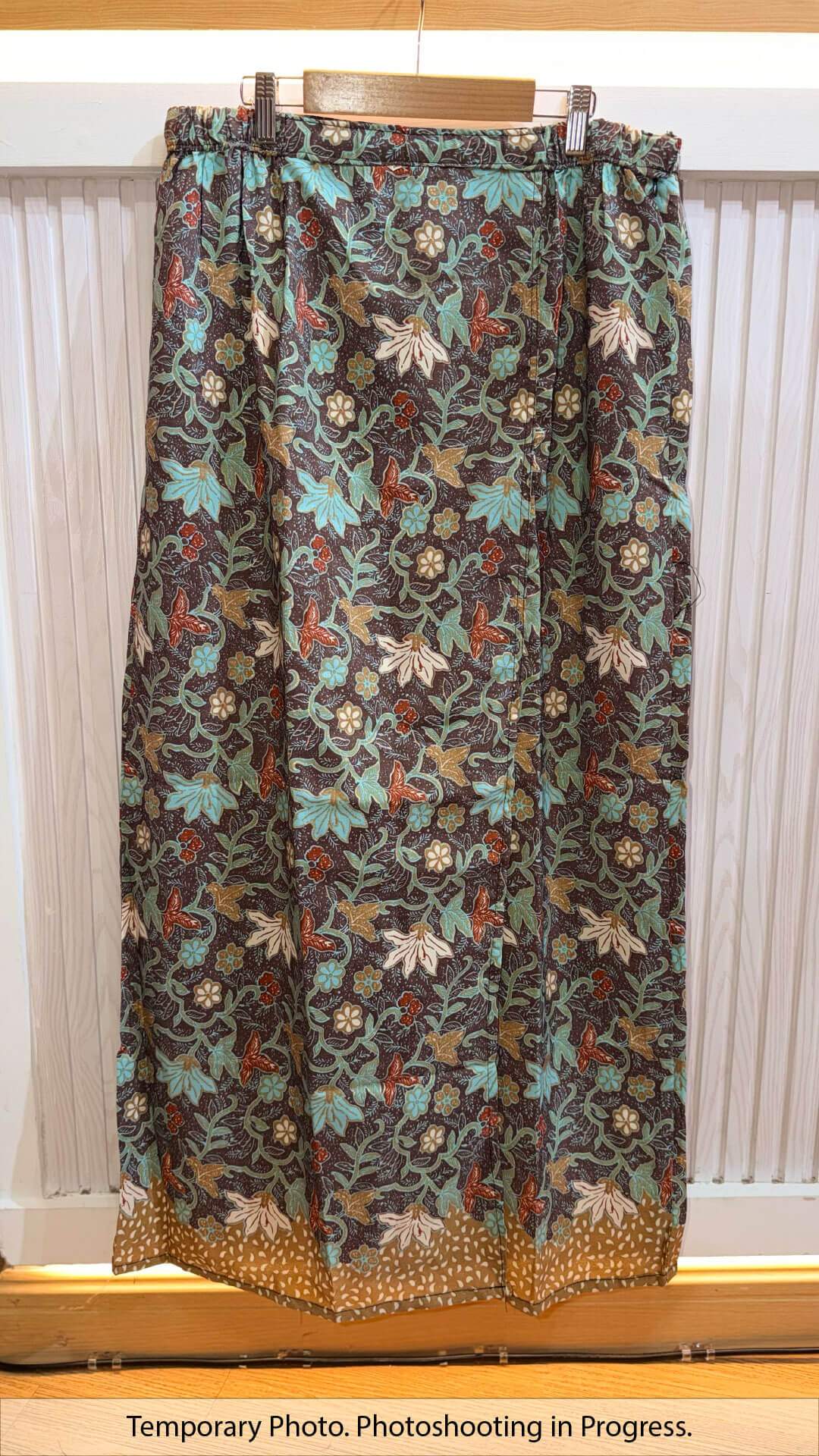 Sophia Easywear Tube Skirt in Deep Mocha and Muted Teal