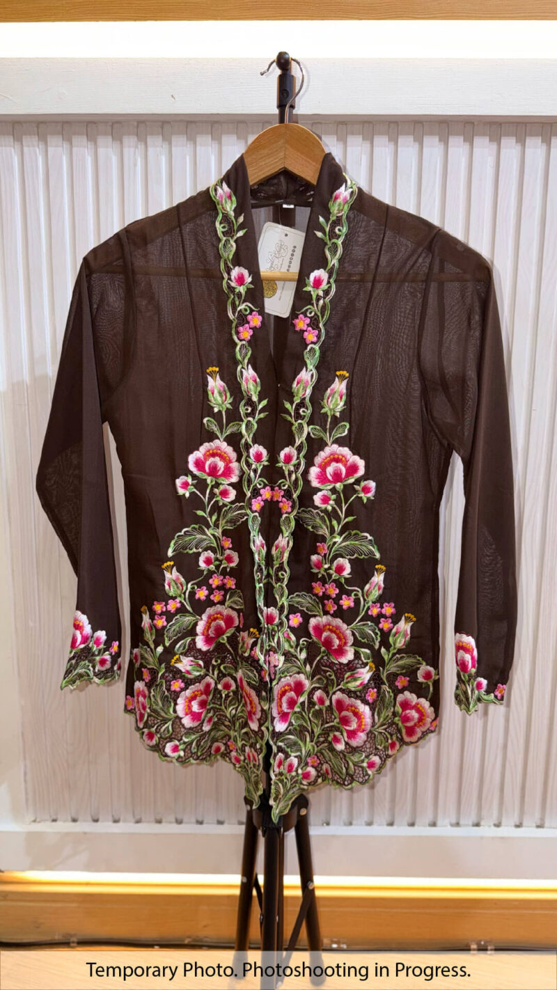 Alice Nyonya Kebaya in Deep Mocha