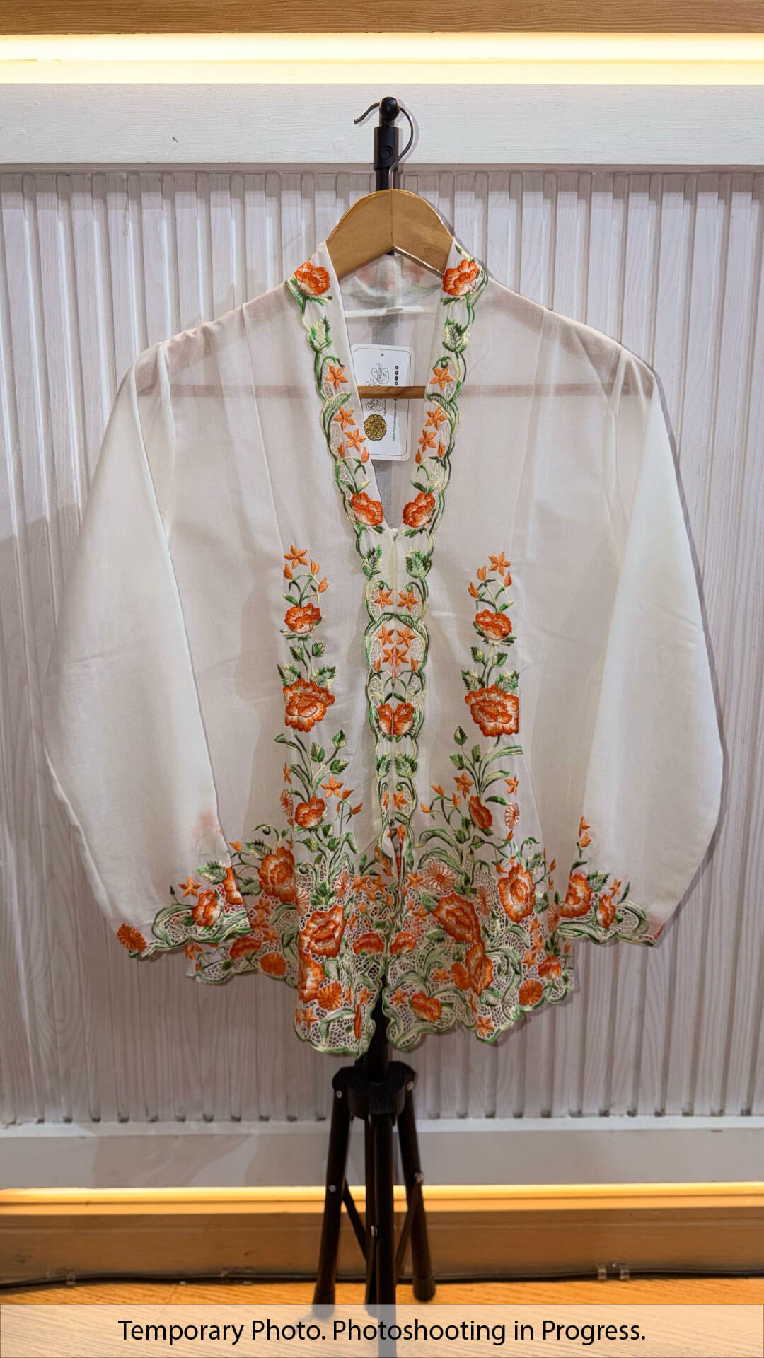 Zaiton Nyonya Kebaya in White