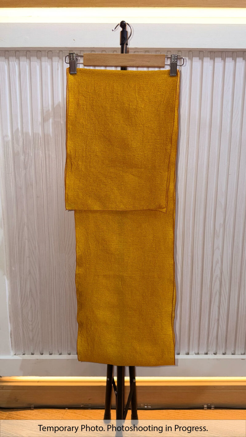 Aishah Textured Plain Shawl in Amber Honey