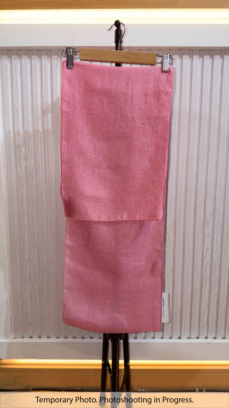 Aishah Textured Plain Shawl in Cotton Candy