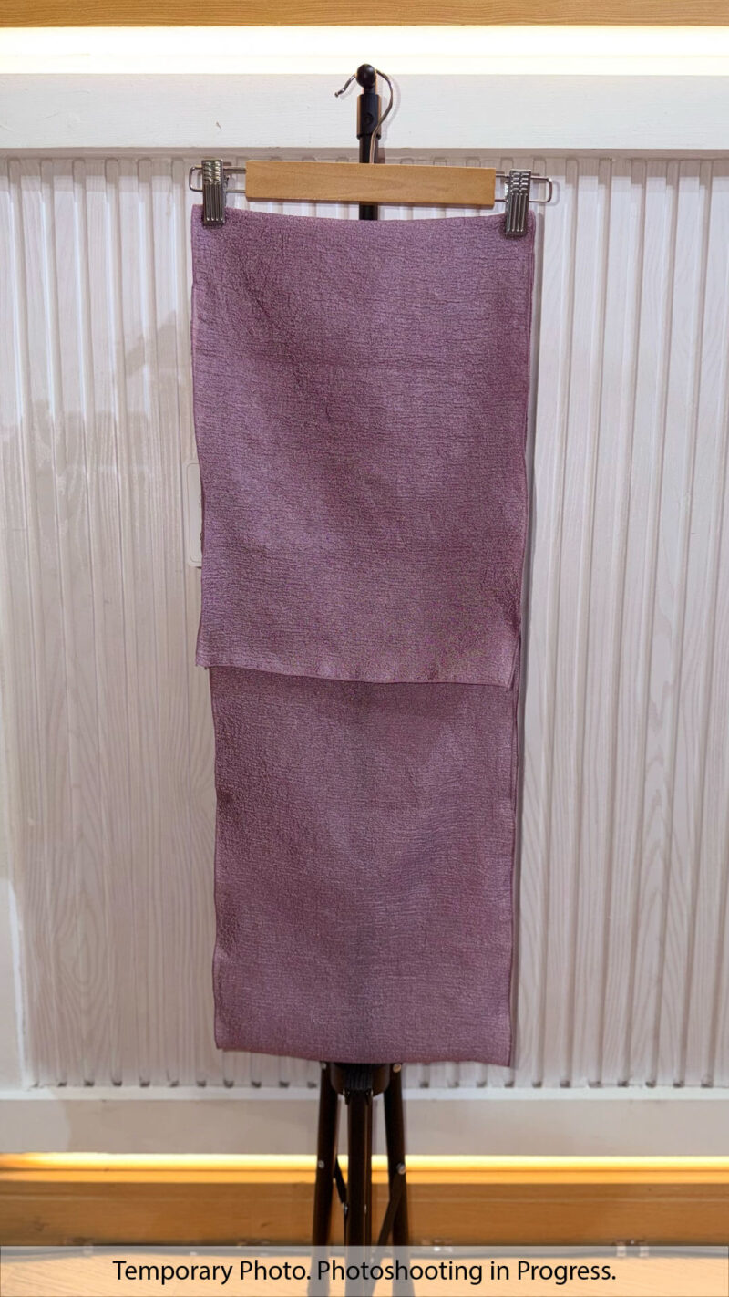 Aishah Textured Plain Shawl in Dusty Lavender