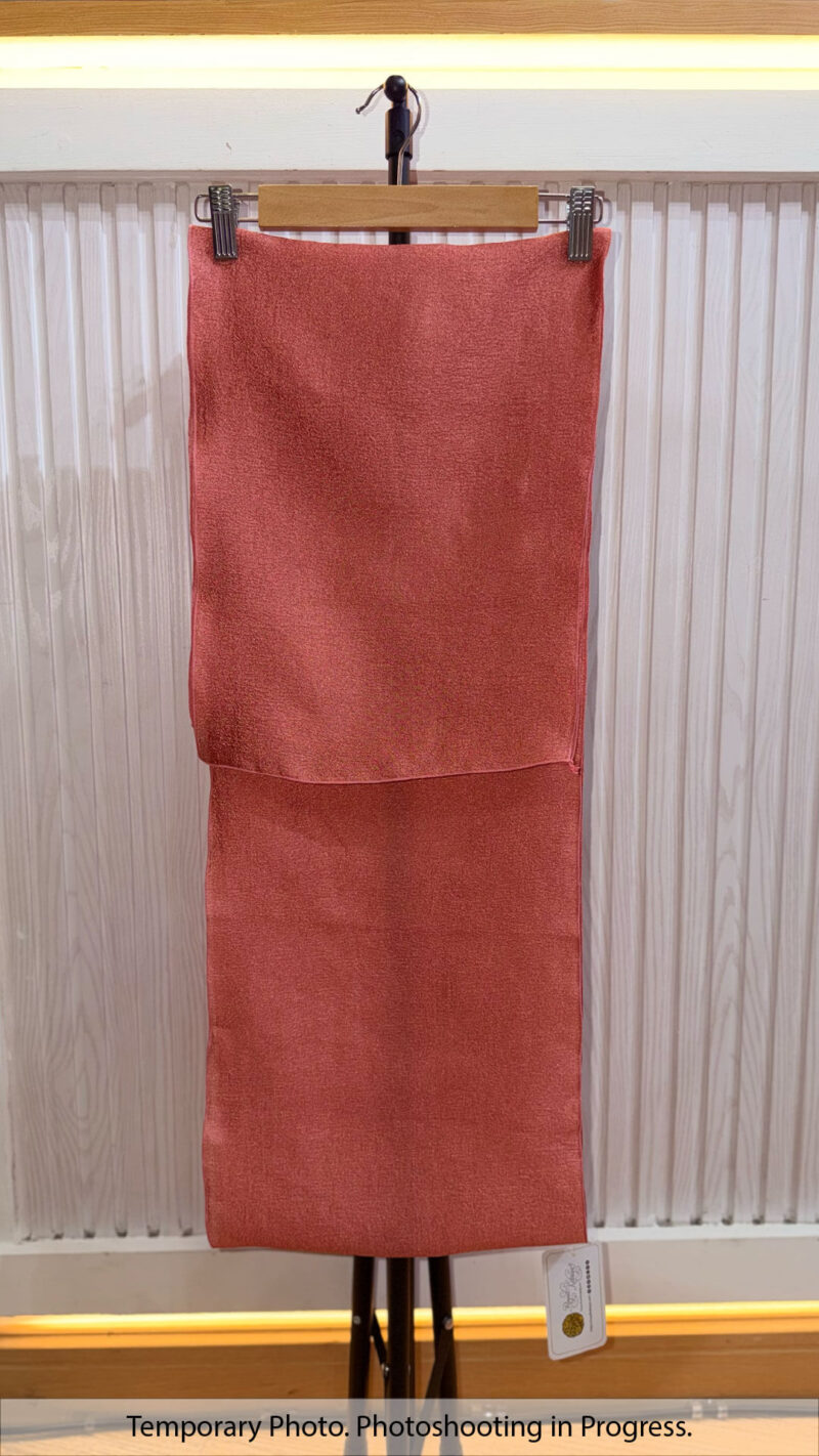 Aishah Textured Plain Shawl in Lobster Pink