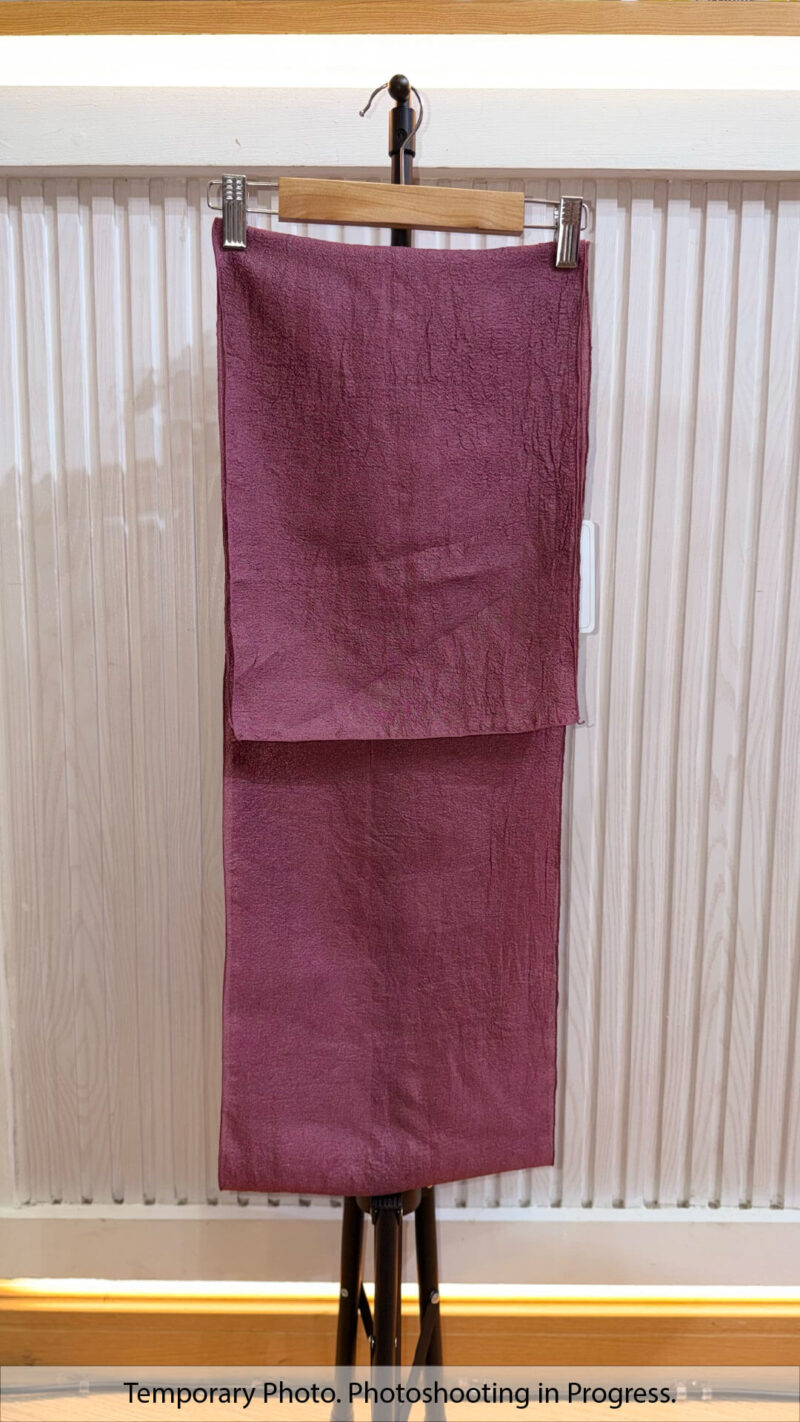 Aishah Textured Plain Shawl in Mauve Shadow