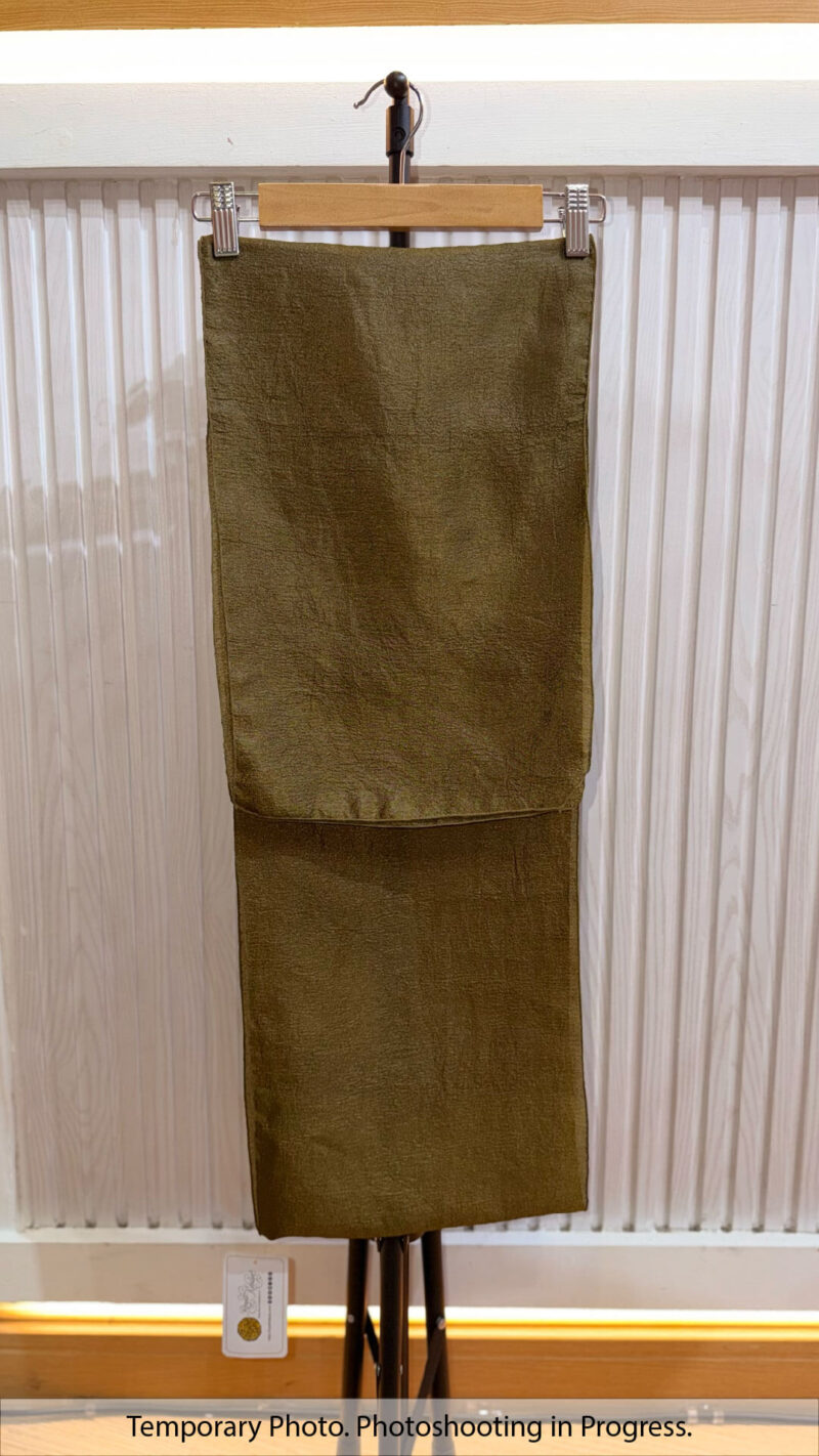 Aishah Textured Plain Shawl in Olive