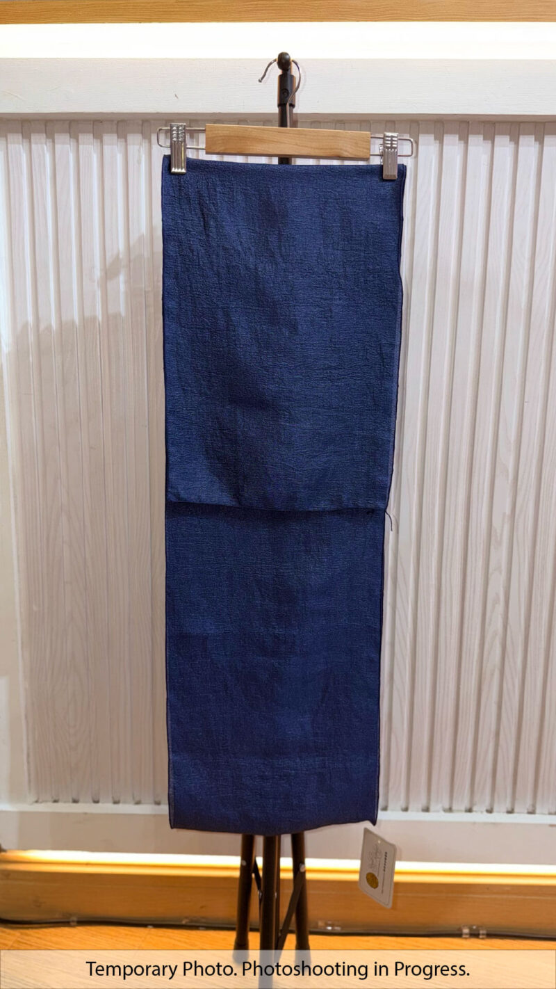 Aishah Textured Plain Shawl in Twilight Indigo