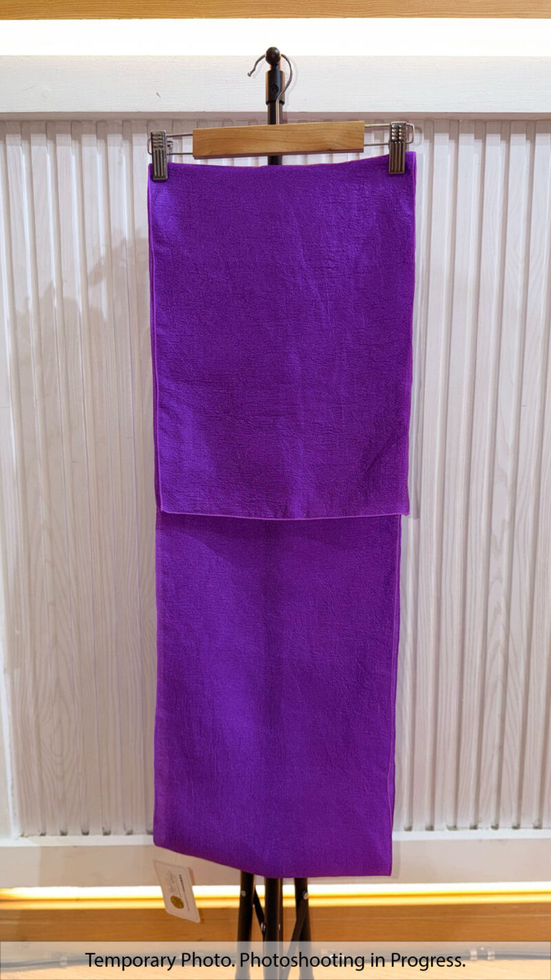 Aishah Textured Plain Shawl in Velvet Orchid