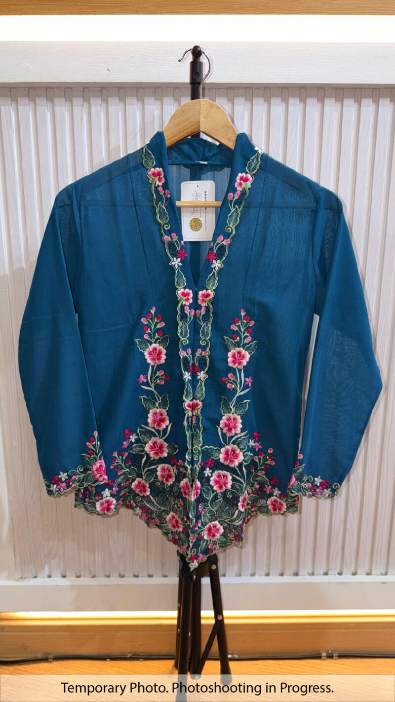 Angelina  Nyonya Kebaya in Yale Blue