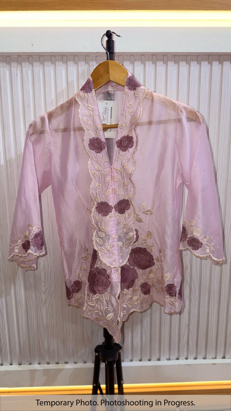 Normah Kartini Nyonya Kebaya in Cherry Blossom and Rosewood