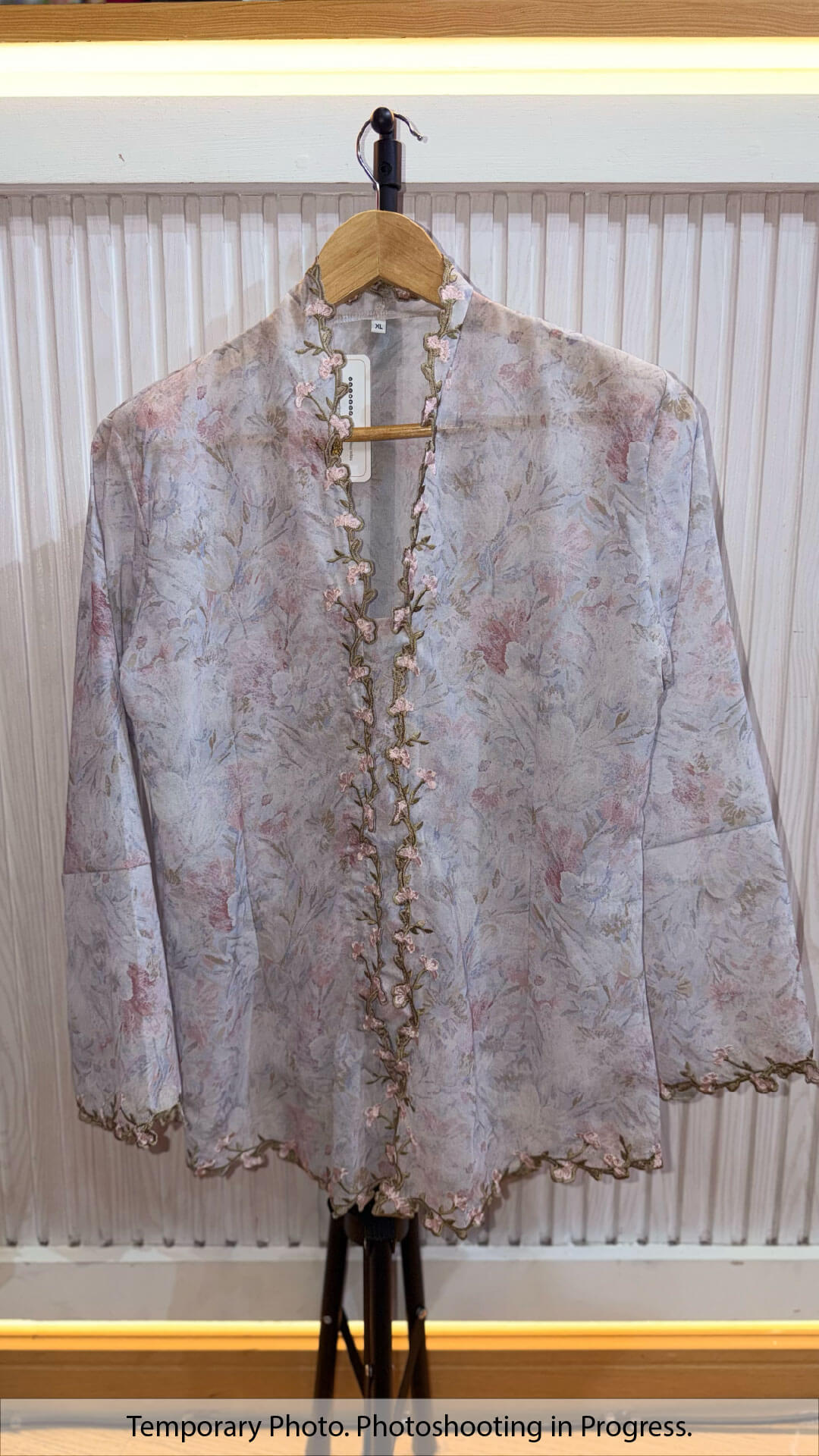 Ratna Modern Encim Kebaya in Pearl Aqua and Dry Sage